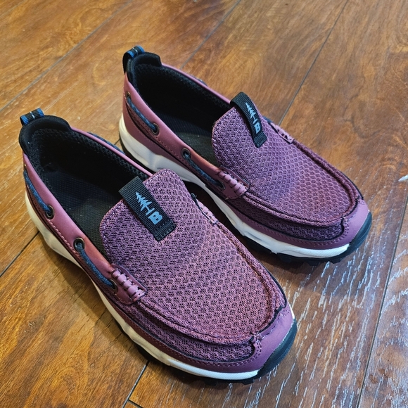 Bass Outdoor Womens Purple Slip Resistant Round Toe Slip On Boat Shoes, Size 6M - Picture 1 of 4